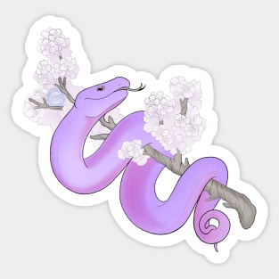 White Sakura Viper: Purple Sticker